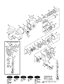 Figure 0 Diagram and Parts List for CP6110-GASED  Chicago Pneumatic Wrench